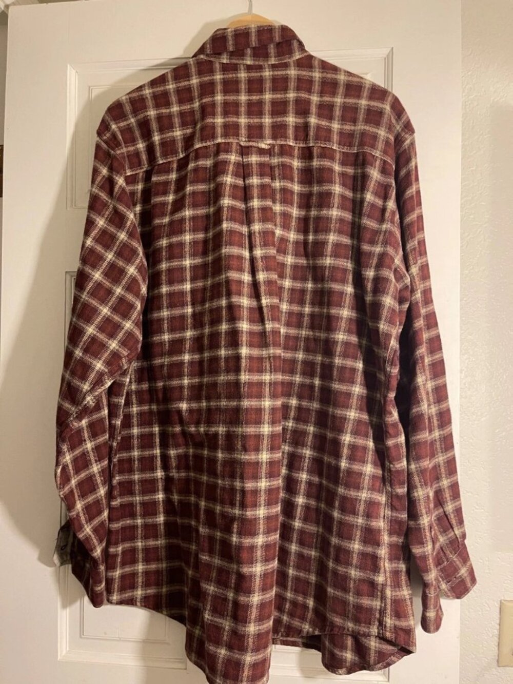 Woolrich men's LT red plaid shacket 100% cotton grandpa gorpcore - Picture 2 of 2